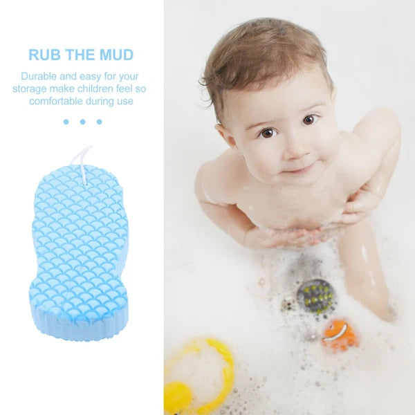 2 Pcs Baby Bath Sponge Man Back Scrub Brush Exfoliant for Shower Bathing