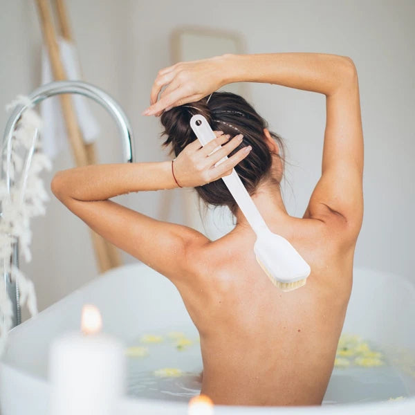 Back Scrub Brush Bath Shower Body Brushes Long Handles for Elderly