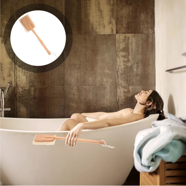Back Massage Brush Shower Body Scrubber Long Handle Bath Exfoliating