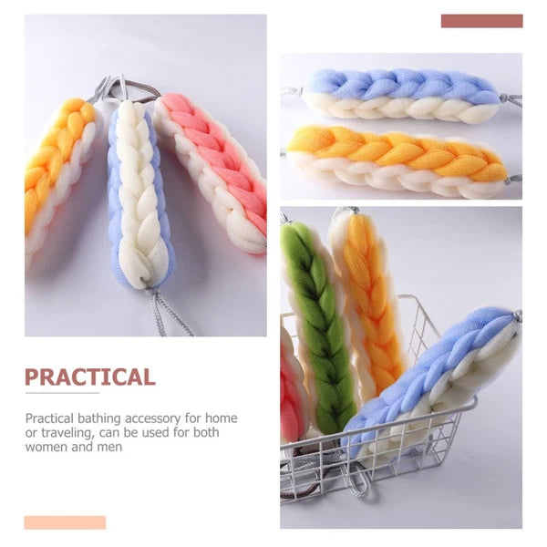 2 Pcs Bath Bar Man Miss Scrubbers for Cleaning Wall Mounted Exfoliating Brush