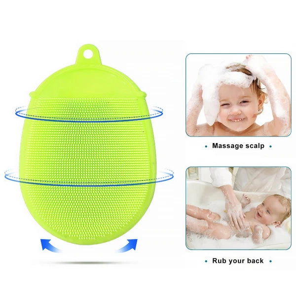 2pcs Silicone Bath Brushes Cleaning Brushes Scrubbers Bath Supplies