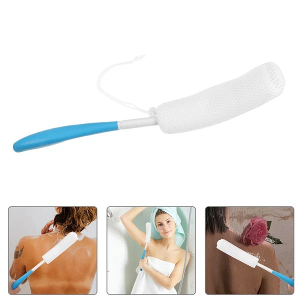 Brush Shower Tool Portable Shower Back Scrubber with Handle Body