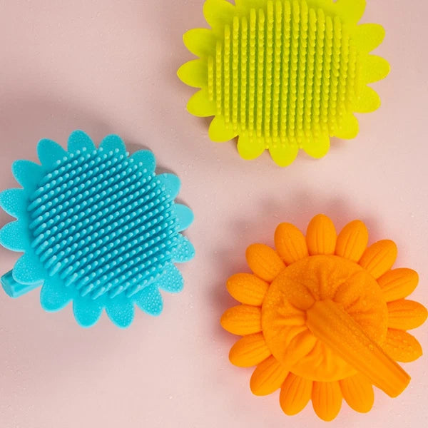 3pcs Shampoo Brush Bath Brush Portable Bath Brush Back Rub Silicone