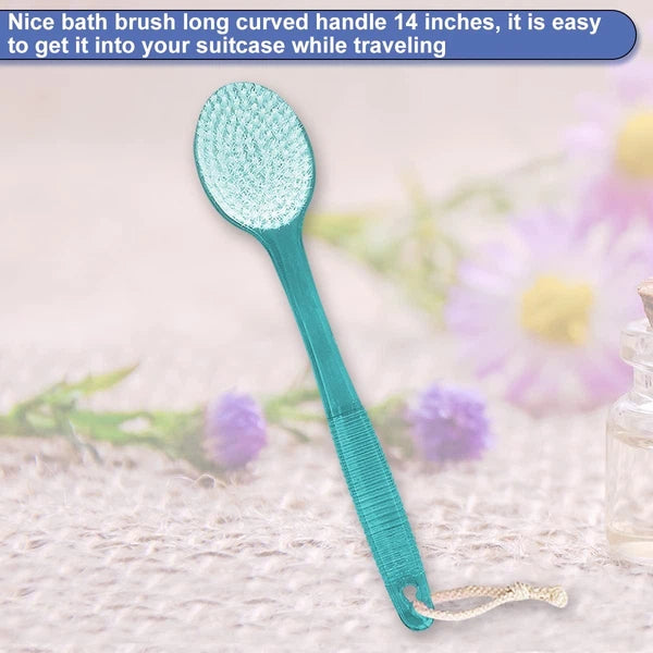 Back Brush for Shower, 14-inch Long Handle Medium Stiff Bristles Bath Scrubbe...