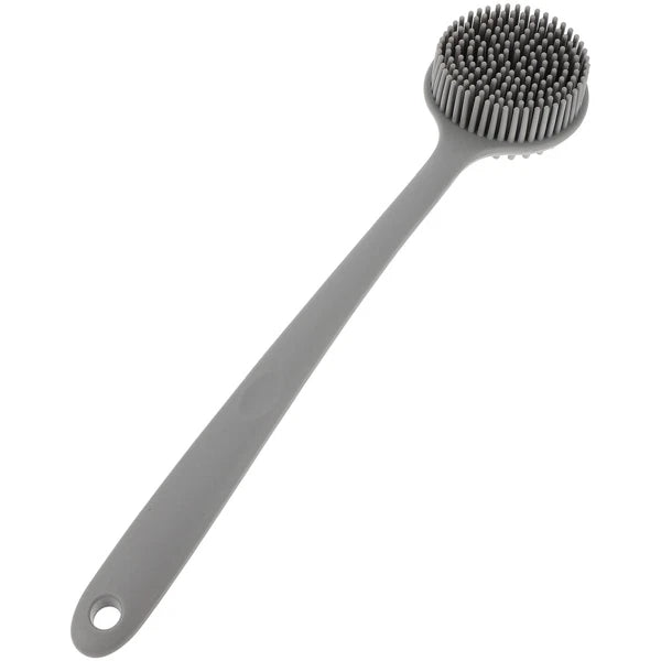 Silicone Bath Brush Man Body Scrubber Back for Shower Long Handle