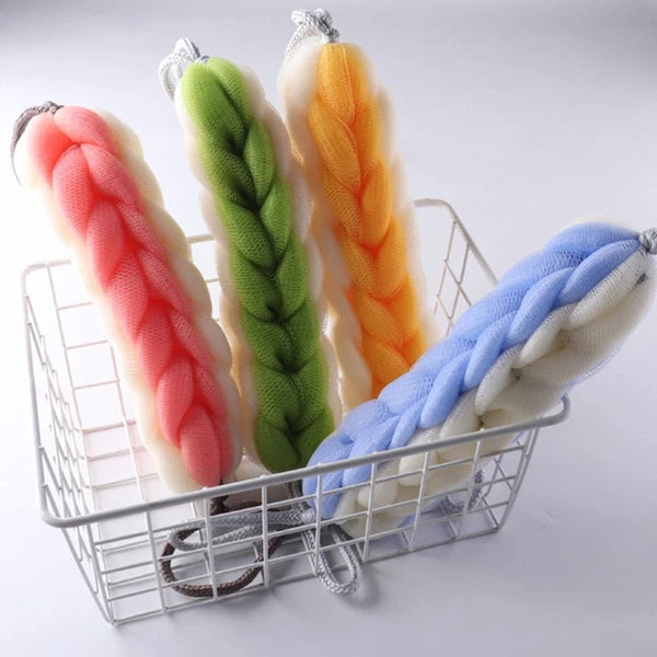 2 Pcs Bath Bar Man Miss Scrubbers for Cleaning Wall Mounted Exfoliating Brush