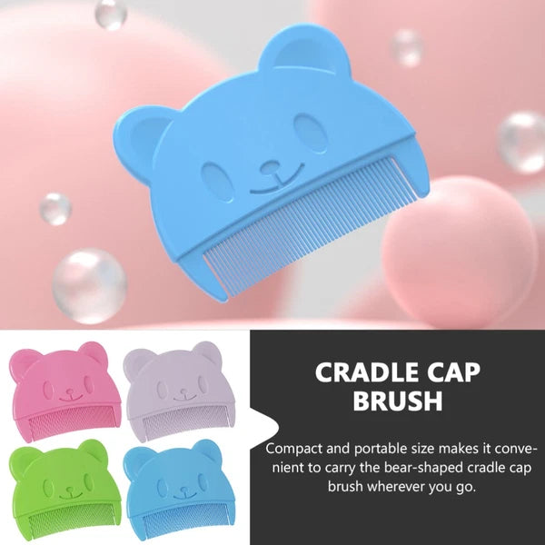 4 Pcs Baby Comb Men and Women Bath Brush for Newborns Brushes Cradle Cap