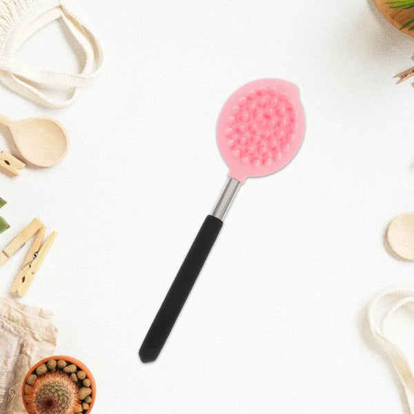 Silicone Bath Brush Man Body Scrubbers Back Exfoliating Tool for