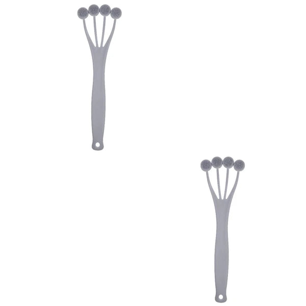 2 Count Exfoliating Bath Brush Shower Back Scrubbing with Handle