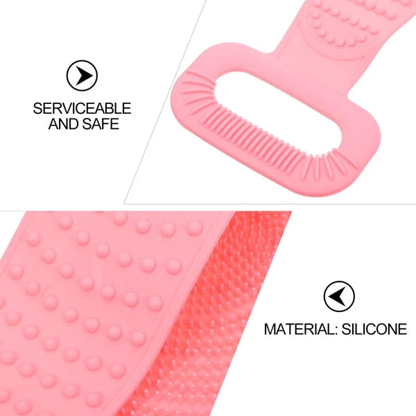 Bath Towel Pull Back Strip Baby Man Brush for Shower Cleaning Rub