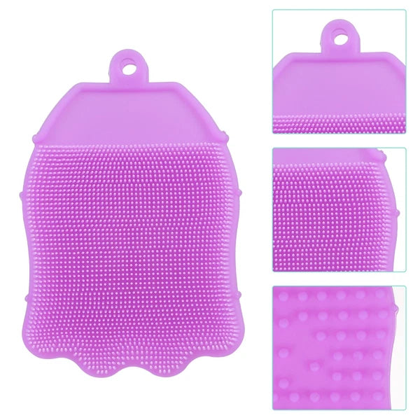 Silicone Hair Shampoo Child Baby Bath Brush Shower with Dispenser