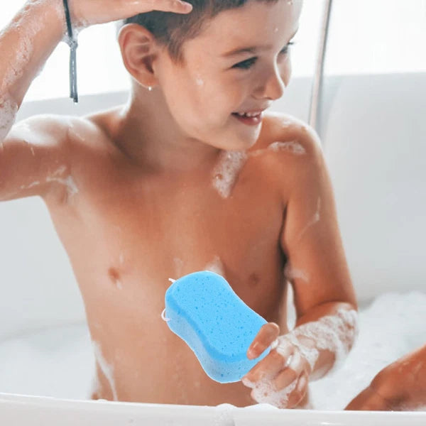 3 Pcs Bathing Cotton Ball Scrubber Body Shower Brush for Baby Sponge