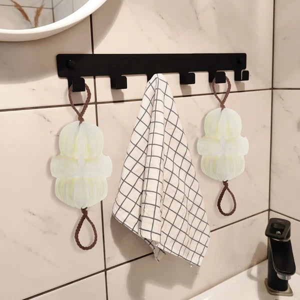 2 Pcs Bath Ball Loofah Exfoliating Sponge Brush Scrubber Body