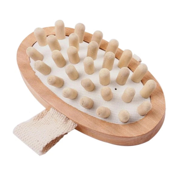 Massager Bath Brush Bathroom Accessories Scrub Wooden Exfoliating
