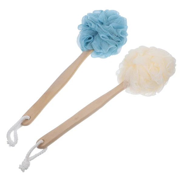 2 Pcs Exfoliating Body Cleaning Brush Long Handled Bath Baby for Shower