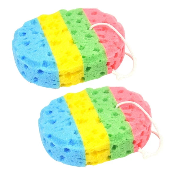 2 Pcs Seaweed Bath Sponge Miss Sponges Exfoliating for Shower Body Wash