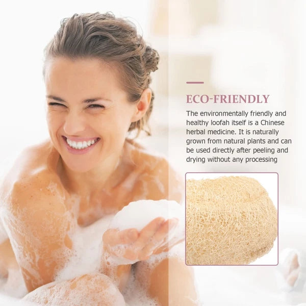 Luffa Bath Towel Loofah Sponge Scrubber Natural Exfoliating Body