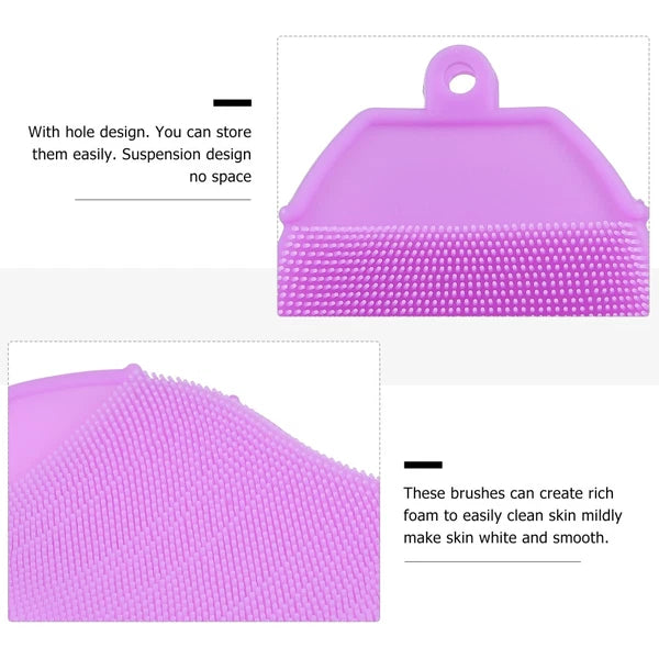 Silicone Hair Shampoo Child Baby Bath Brush Shower with Dispenser