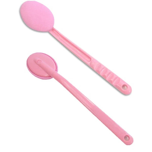2pcs Long Handle Shower Brush Microfiber Body Scrub Bath Brush for Back