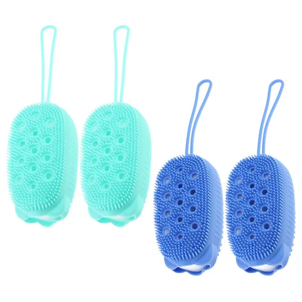 4 Pcs Scrub Brush Shower Scrubber for Body Baby Child Bath Scrubbing