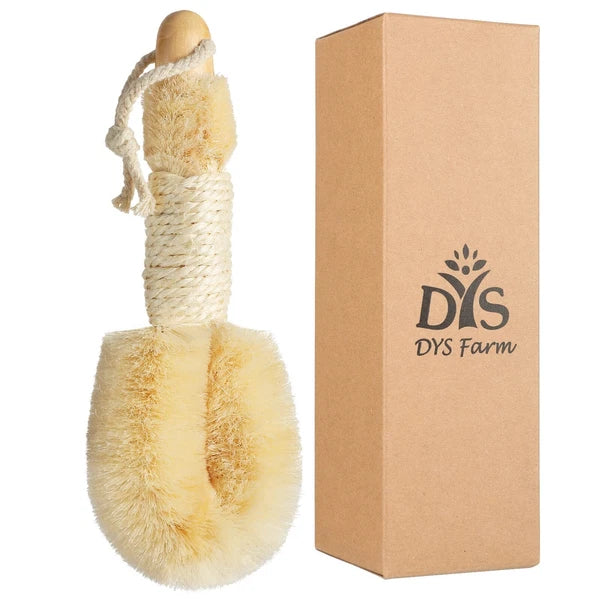 Shower Bath Scrubber Body Dry Brushing - Skin Brushes Vegan Natural Sisal