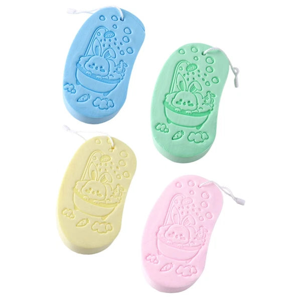4 Pcs Bath Sponge Child Shower Loofah Sponges for Children Soft Baby Brush