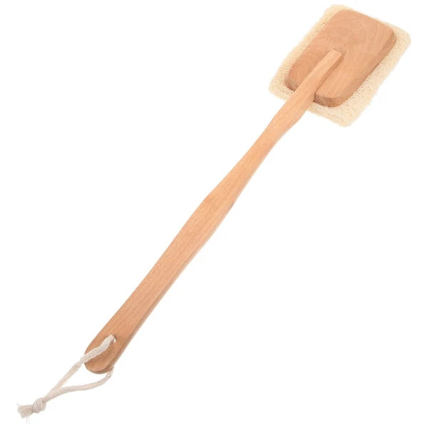 Back Rub Long Handle Wooden Bath Brush Shower Body Massage Exfoliating 40 cm