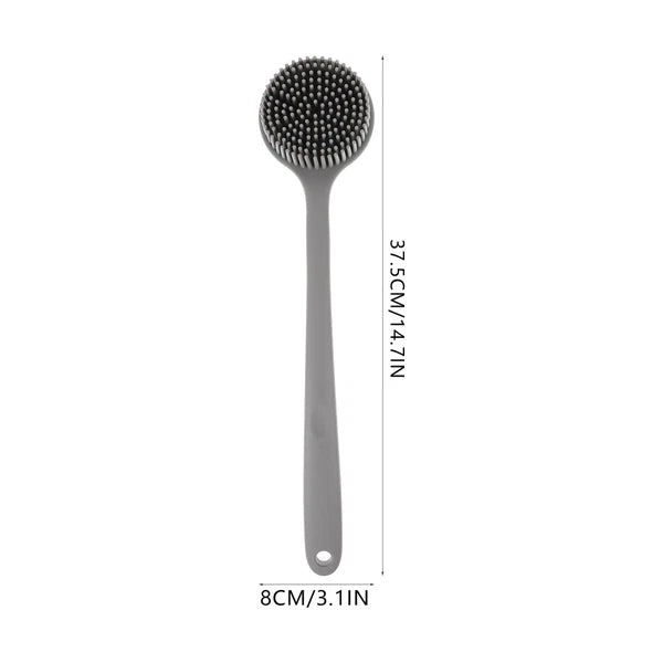 Silicone Bath Brush Man Body Scrubber Shower Back for Long Handle