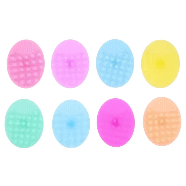 8Pcs Silicone Shower Brush for Gentle Scalp Care and Massage