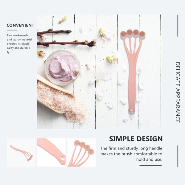 Set of 2 Exfoliating Bath Brush Shower Back Scrubber Body for Women