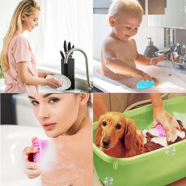 Soft Exfoliating Body Scrubber Loofah - Set of 3 for All Skin Types