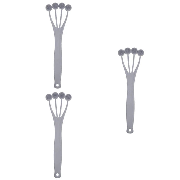 3 Pieces Exfoliating Bath Brush Body Brushes for Shower Tool Back