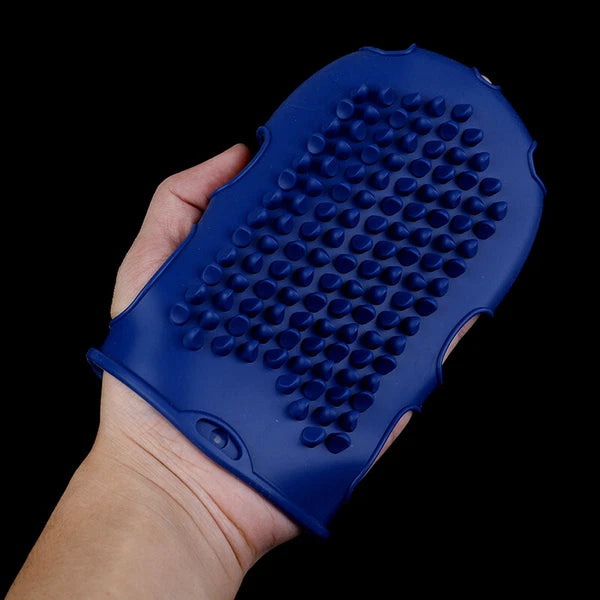 1Pc Silicone massage scrub gloves for peeling body bath brush exfoliating glo Yf