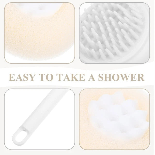 Bath Brush Sponge Adaptive Shower Brushes Exfoliating Back Scrubber
