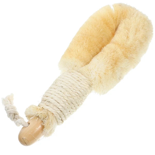 Sisal Shower Brush Body Scrubber Back Scrubbing Exfoliator Bathing