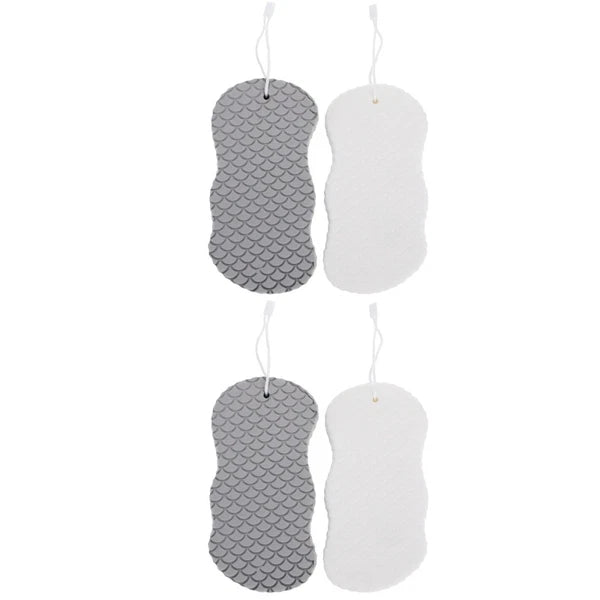 Set of 2 Baby Bath Sponge Newborn Body Scrubber Towel Shower Brush for