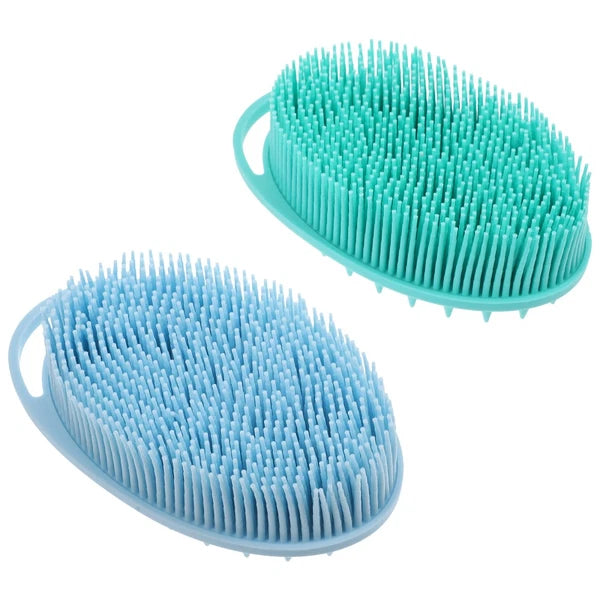 2 Pcs Bath Brush Soft Body Scrubber Man Skin Exfoliator Exfoliating Back