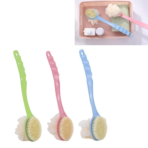 3Pcs Handle Bath Brush Hair Double Sided Bath Brush Multifunction Bath