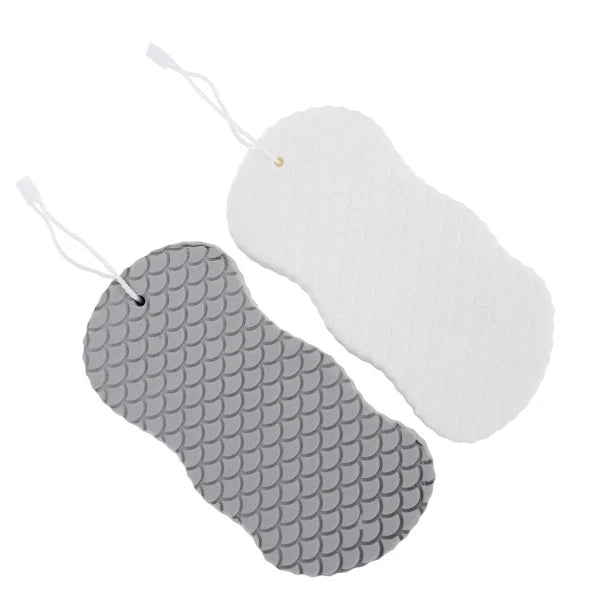 Set of 2 Baby Bath Sponge Newborn Body Scrubber Towel Shower Brush for