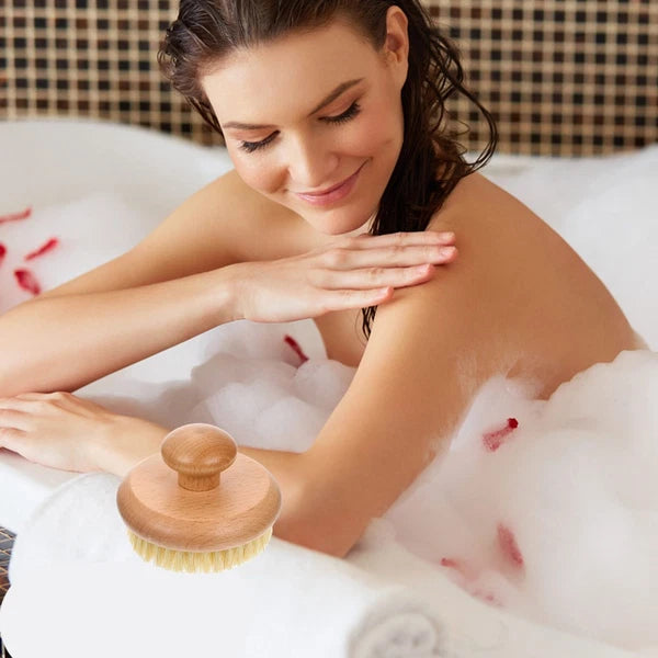 Back Exfoliator for Shower Bath Scrubber Body Bathroom Scrubbing Brush