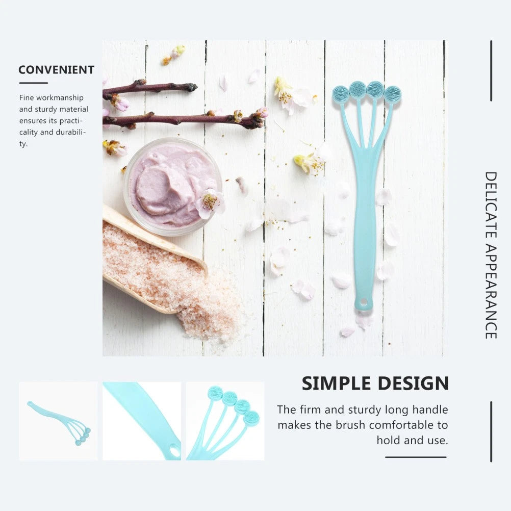 Exfoliating Bath Brush Back Scrubber Shower Long Handle for Tool