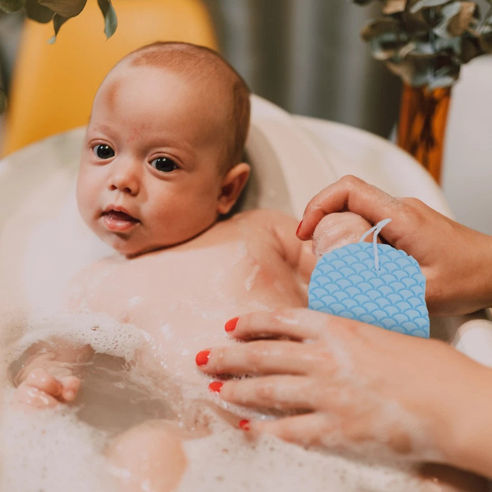 2 Pcs Baby Bath Sponge Man Back Scrub Brush Exfoliant for Shower Bathing