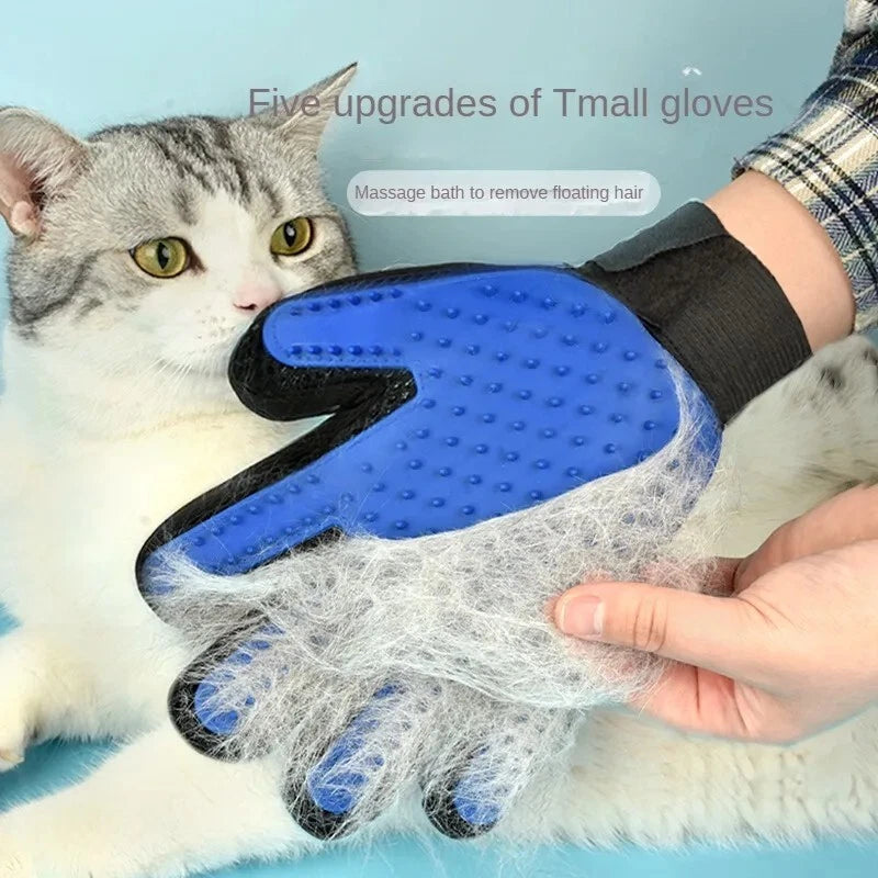 Silicone Pet Grooming Gloves Hair Remover & Bath Brush for Dogs Cats Cleaning To