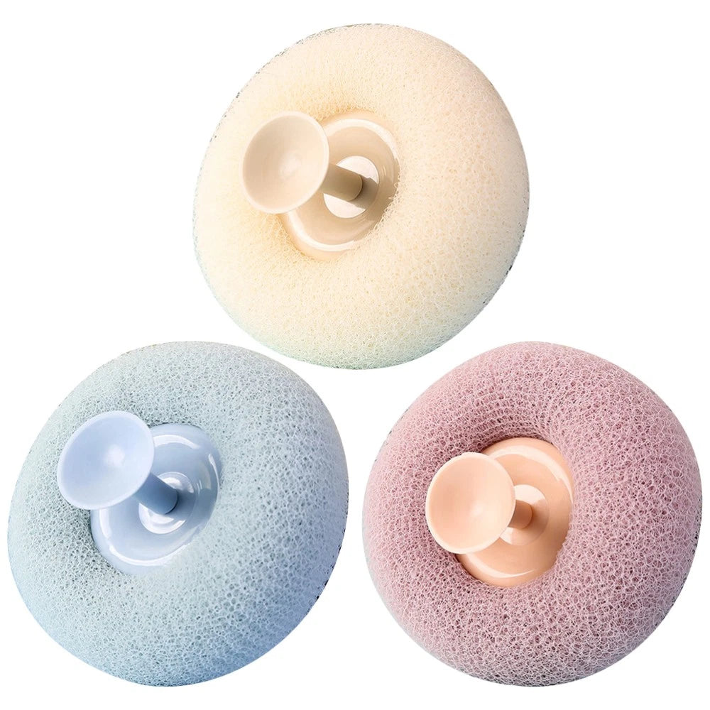 3 Pcs Bath Brush Shower Exfoliator Scrubber for Body Miss Bathroom Exfoliating