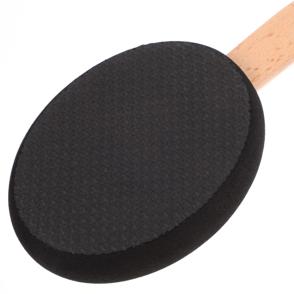 Wooden Handle EVA Bath Brush Scrubber for Shower Cream Applicator