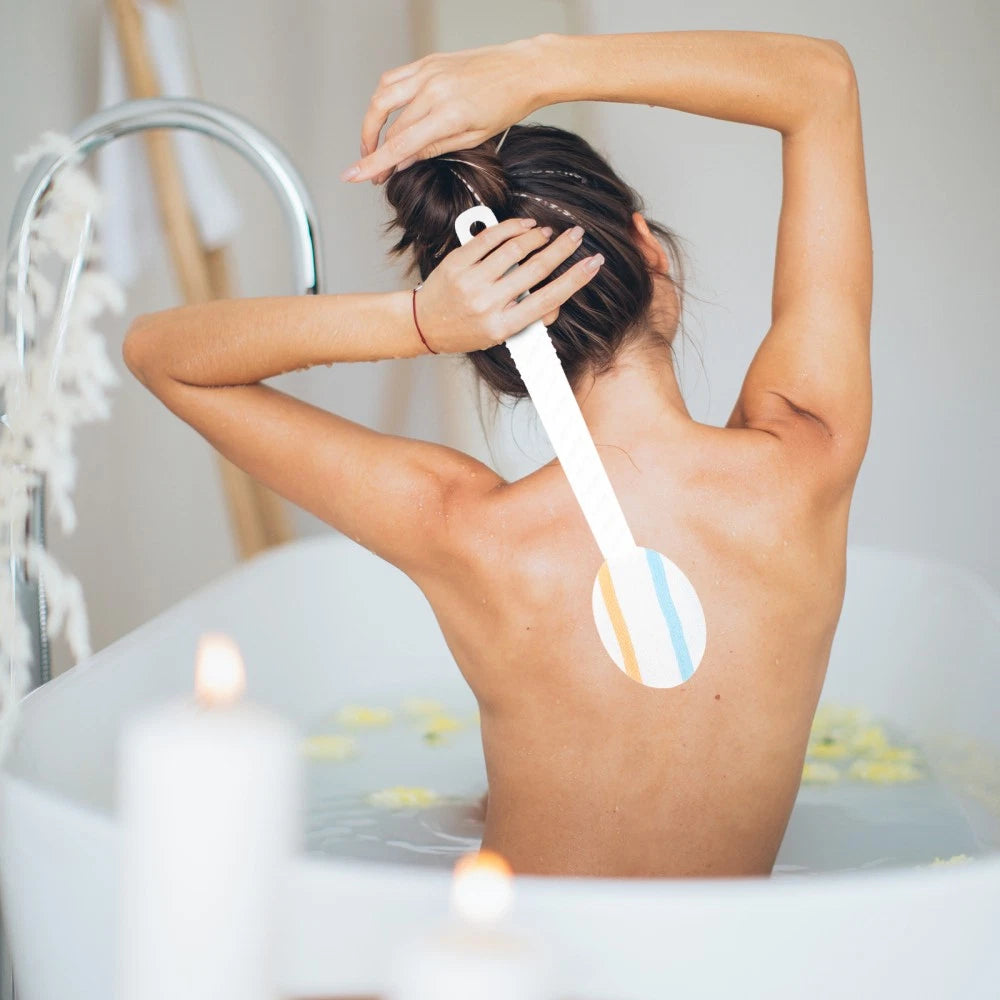 Double-head Shower Brush Long Handle Bathing Brushes Man Supply Back Washing