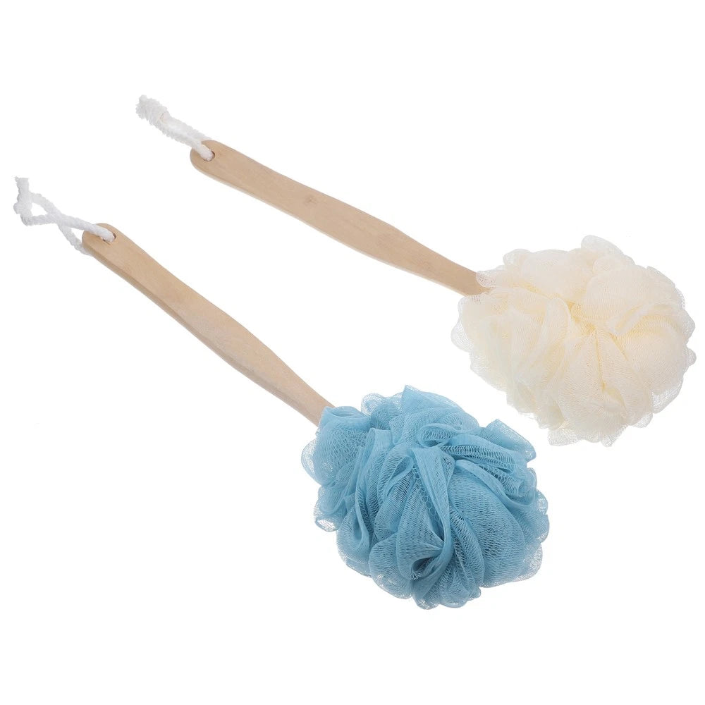 2 Pcs Exfoliating Body Cleaning Brush Long Handled Bath Baby for Shower