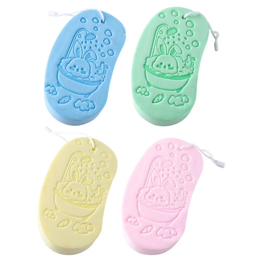 4 Pcs Bath Sponge Child Shower Loofah Sponges for Children Soft Baby Brush