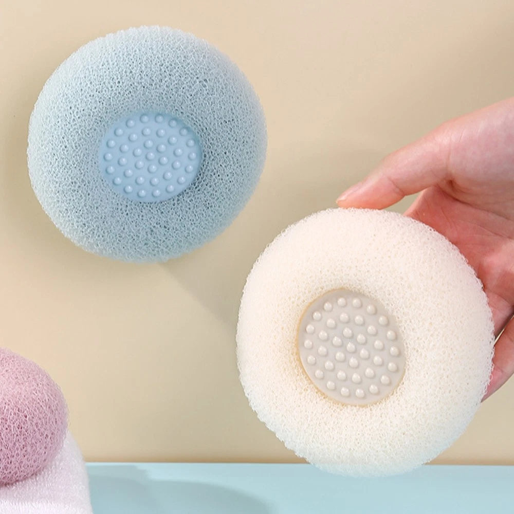 3 Pcs Bath Brush Shower Exfoliator Scrubber for Body Miss Bathroom Exfoliating