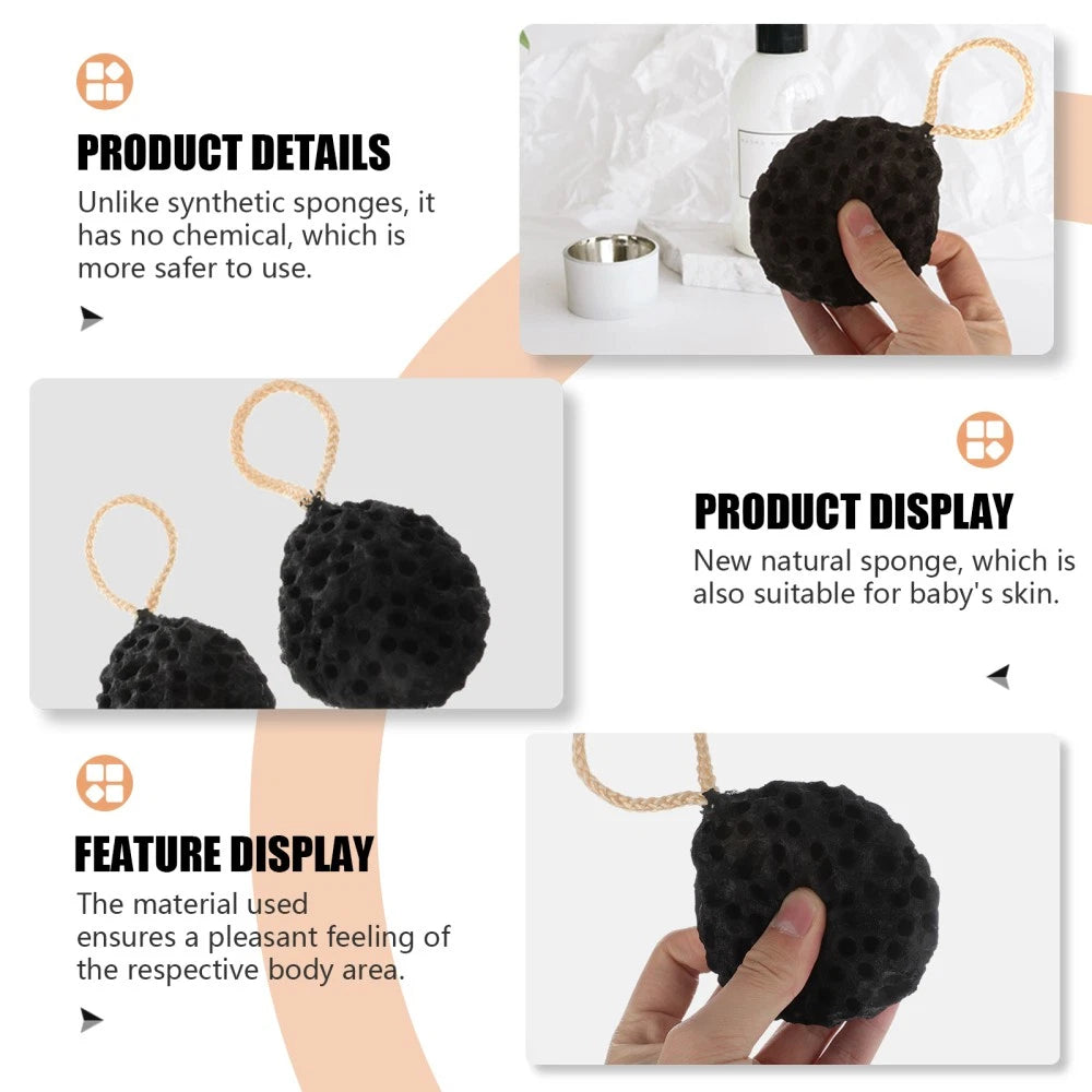 2 PCS Sponge Bath Wipe Exfoliating Shower Body Scrubber